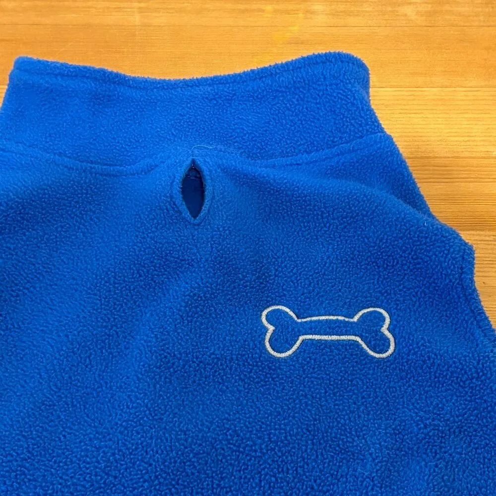 Frisco Ultra lightweight Basic Dog & Cat Velcro Blue Fleece Vest Coat Size L